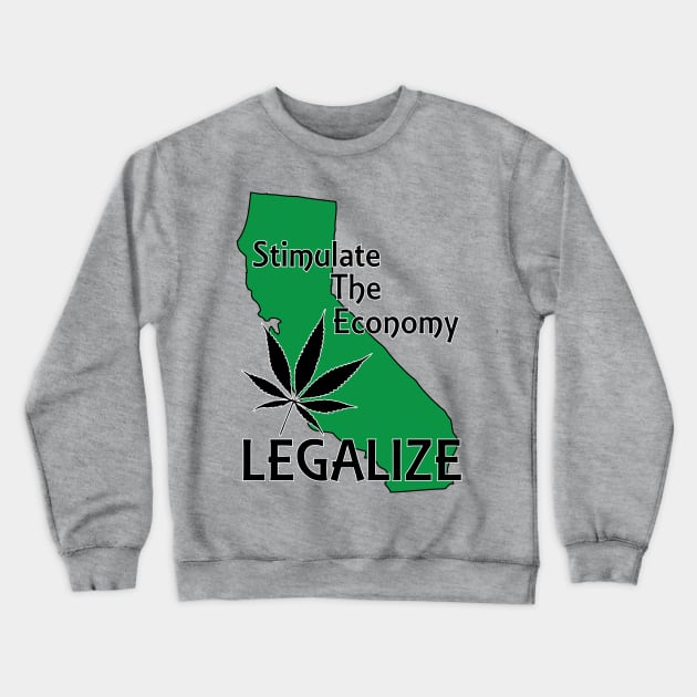 California Legalize Cannabis Crewneck Sweatshirt by CannaBerry